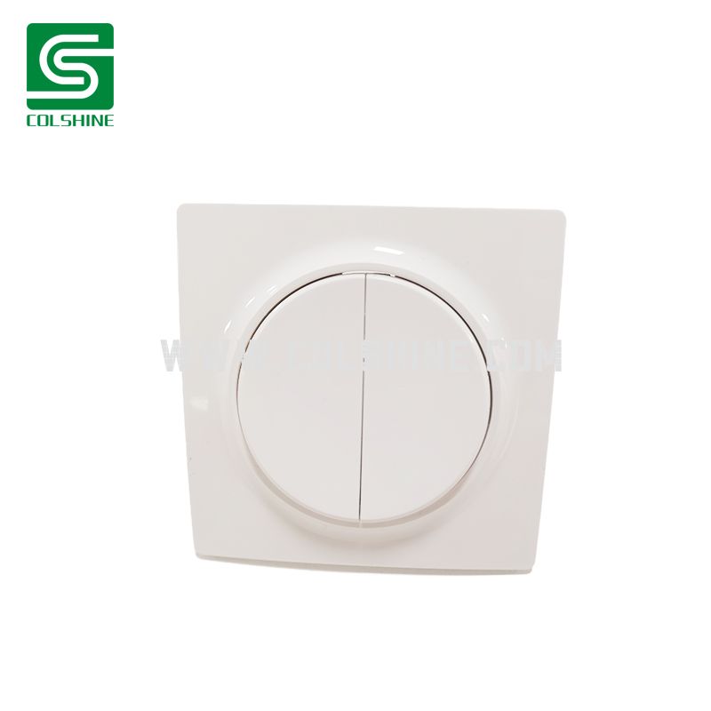 Flush Mounted Double Light Switch